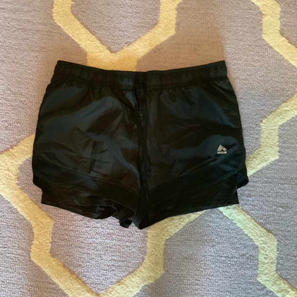 black athletic shorts
